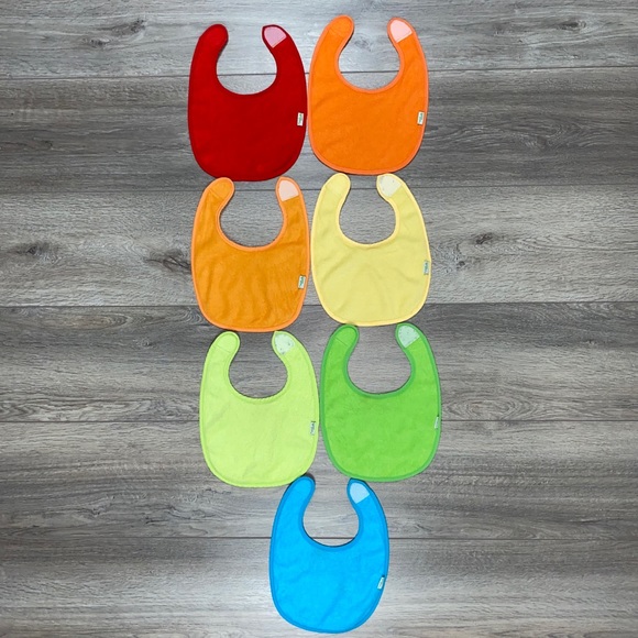 Green Sprouts Bibs 7 Velcro Terrycloth Teething Bibs - Picture 9 of 14
